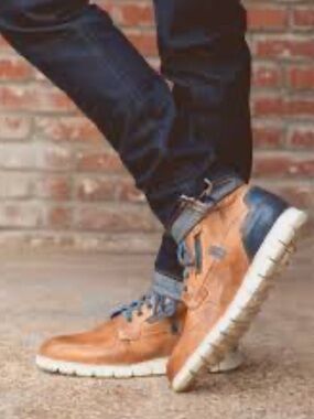 BED|STU Men’s Galahad Lace -Up High  Leather  Boots Size 13